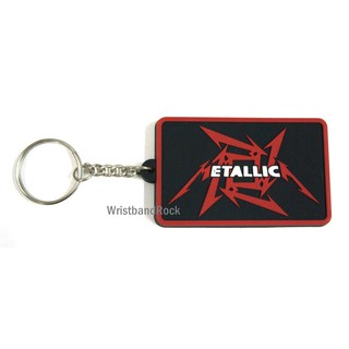 METALLICA พวงกุญแจ ยาง เท่ๆ  เมทัลลิกา พังค์ แทรช ร็อค พร้อมส่ง MET213