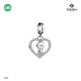 JUBILEE DIAMOND HEART CHARM: CONY [รุ่น LINE FRIENDS ลิขสิทธิ์แท้]