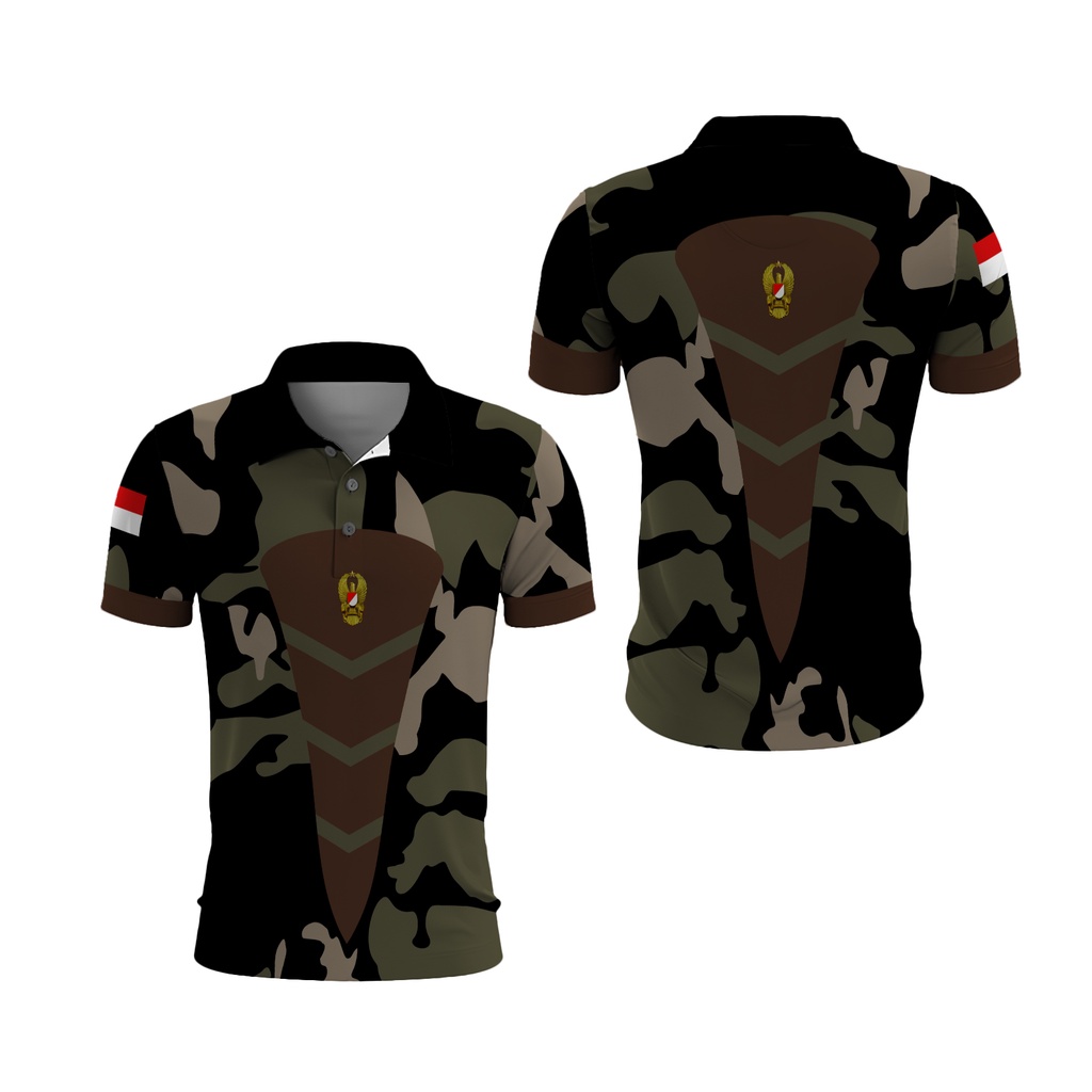 [Riashop] เสื้อโปโล TNI-AD | เสื้อยืดคอปกกองทัพอินโดนีเซีย | เสื้อยืด TNI-AD ดั้งเดิม | เสื้อยืดสีเข