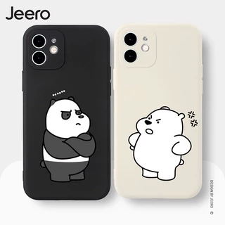 JEERO เคสคู่ เคสไอโฟน คู่รัก ขอบเหลี่ยมกันกระแทกซิลิโคนนุ่มลายการ์ตูนตลก เคสโทรศัพท์ Compatible for iPhone 17 Air 16 15 14 13 12 11 Pro Max SE 2020 X XR XS 8 7 Plus xsmax 7plus 8plus พลัส HFC250