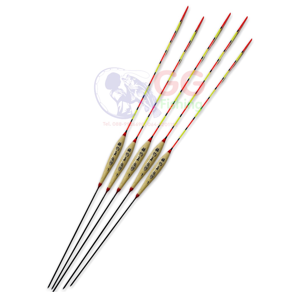 ทุ่นชิงหลิวสปิ๋ว ทุ่นตกปลา ทุ่นไม้บัลซ่า(สุ่มขนาดร้านเลือกขนาดให้) (5ดอก) - รูปที่ 2