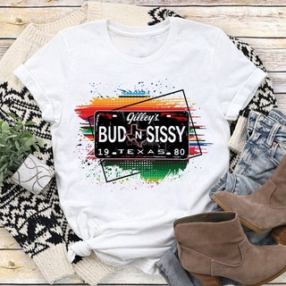 เสื้ เสื้อยืด พิมพ์ลายการ์ตูน GilleyS Bud And Sissy Texas ทรงหลวม ของขวัญวันพ่อ 2022S-5XL