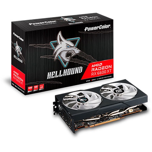 Powercolor Hellhound Radeon RX 6600 XT 8GB GDDR6 (AXRX 6600XT 8GBD6-3DHL/OC)