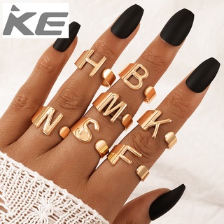 Ring English letters simple gold 7-piece ladies ring for girls for women low price