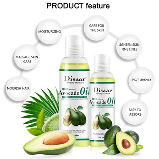 *ส่งจากไทย* น้ำมันหอมระเหย Avocado Oil Body Face Nourish Hair Moisturizing 100Ml. ปรับปรุงการนอนหลับผ่อนคลาย