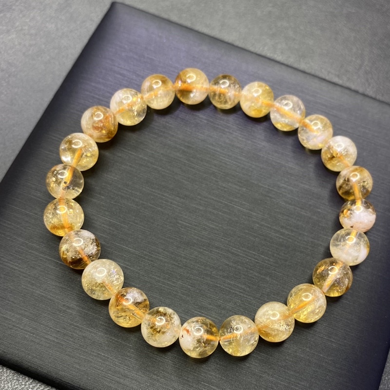 กำไลหินแท้ ซิทรีน (Citrine) 8-10mm