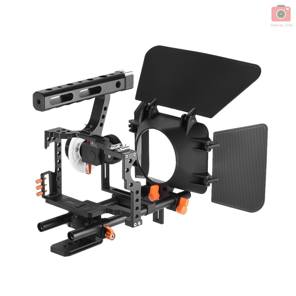 Andoer C500 Aluminum Alloy Camera Camcorder Video Cage Rig Kit Film