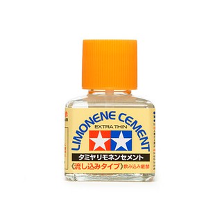 87134 TAMIYA  LIMONENE CEMENT (EXTRA THIN) 40ml กาวสำหรับการทำโมเดลพลาสติกฝาส้ม กลิ่นเลม่อน