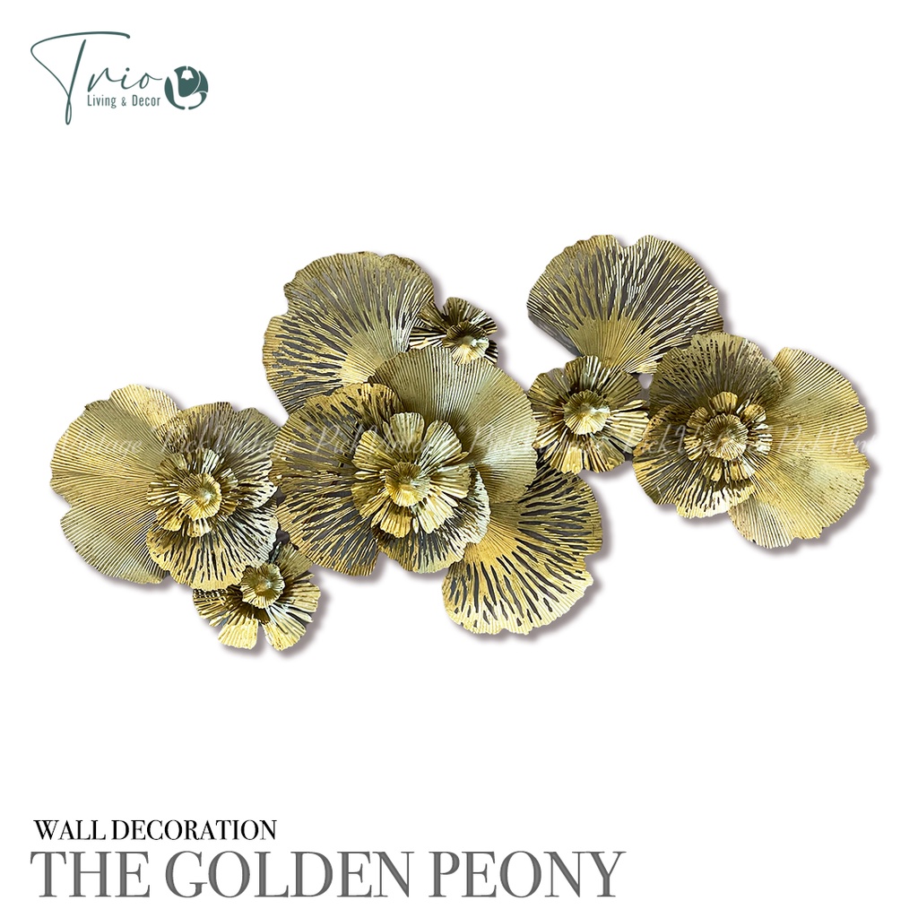 Wall Decoration THE GOLDEN PEONY