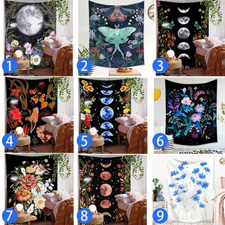 A216 ตกแต่งห้อง อุปกรณ์ตกแต่งผนัง Flower Series Home Wall Tapestry Wall Hanging Tapestries for Room Decor