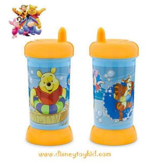 Winnie the Pooh and Pals Sippy Cup -- แก้วหัดดื่ม ลายหมีพูห์ ขนาด 8 ออนซ์ สินค้านำเข้า Disney USA 