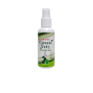 Green Vetz สเปรย์ สมุนไพรไทย ของ สุนัข ขี้เรื้อนเปียก ขี้เรื้อนแห้ง และเชื้อรา 100 mL