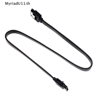 Myriadu สายเคเบิลฮาร์ดดิสก์ไดรฟ์ SATA 2.0 3.0 SATA มุมขวา รองรับพอร์ตคู่ พร้อมผ้าห่อ