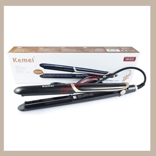 KM-2219  ที่หนีบผม Kemei รุ่น KM2219 ที่หนีบผมอินฟาเรด หน้าจอดิจิตอล เหมาะสำหรับคนทำสี และผมแห้งเสีย