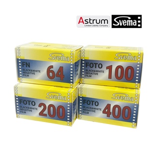 Svema FN 64 / 100 / 200 / 400 ฟิล์มขาวดำ 135-36 36 EXP Black &amp; White Film Camera สำหรับกล้องถ่ายรูป แบรนด์ Astrum ยูเครน