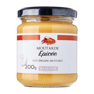 โบฟอร์ ฮอท อิงลิช มัสตาร์ด 200กรัม จากประเทศฝรั่งเศส - Beaufor Hot English Mustard 200g from France