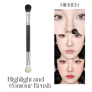 (พร้อมส่ง) แปรงไฮไลท์และคอนทัวร์จมูก 2 in 1 Highlight and Contour Brush (BR35)
