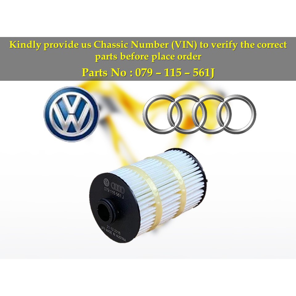 Audi - A8 S6 S7 S8 RS7 4.0L V8 กรองน้ํามัน 079-115-561J