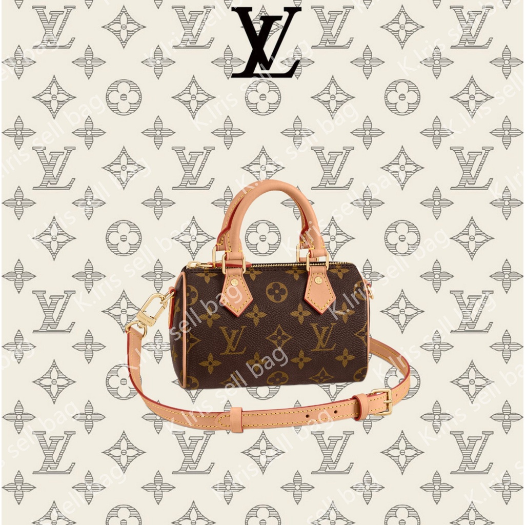 Louis Vuitton/ LV/ NANO SPEEDY กระเป๋าถือ สไตล์คลาสสิก