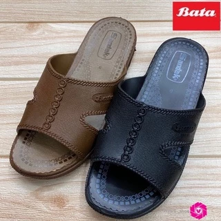 รองเท้าแตะสวมยาง BATA Sandak size 6-10 สีดำ/น้ำตาล ทนทาน ลุยน้ำได้