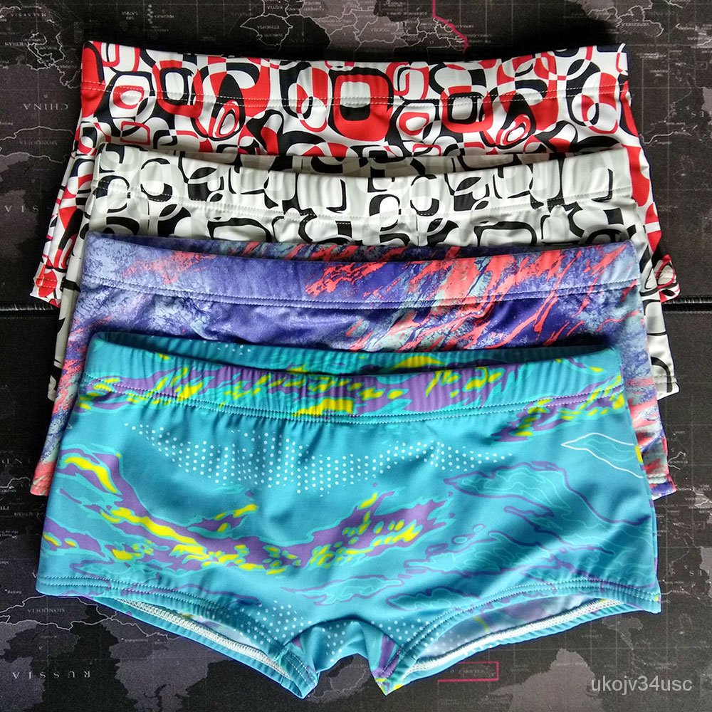 Men39s Summer Sexy Swimwear Men Low Rise Swimming Boxer Briefs Beach Short Surf Beach Jammer