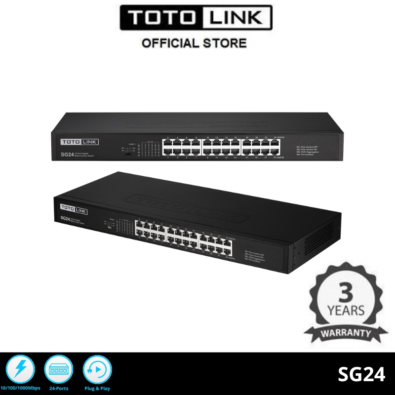 Totolink SG24 24-Port Gigabit Unmanaged Switch