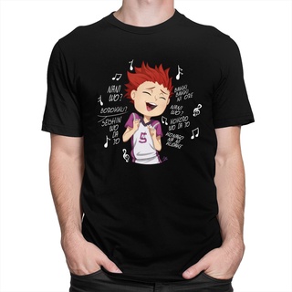 *ส่งจากไทย* เสื้อยืดแขนสั้นผ้าฝ้ายพิมพ์ลาย Haikyuu Satori Tendou สําหรับผู้ชาย