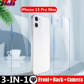 3 in 1 Front + Back + Camera Lens Tempered Glass Film for iPhone 13 Pro Max Iphone13mini i13 Screen Protector Full Protective Cover