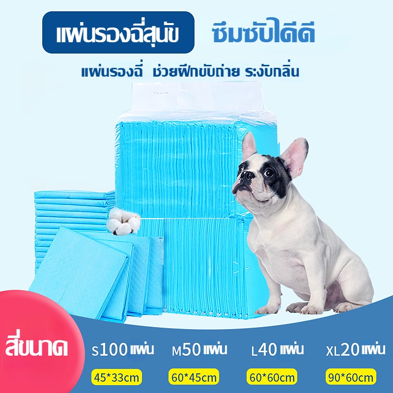 แผ่นรองฉี่สุนัข แผ่นรองฉี่ Cocoyo ช่วยฝึกขับถ่าย ระงับกลิ่น แผ่นรองฉี่สุนัขและแมว ซึมซับไดีดี  สัตว์เลี้ยง แผ่นรองฉี่