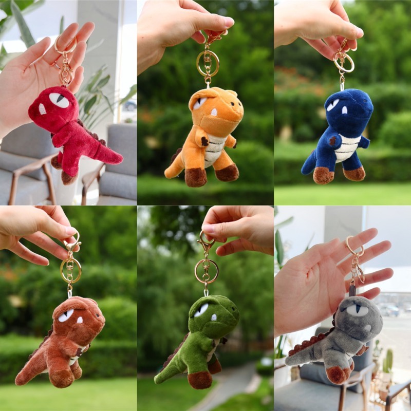 พวงกุญแจไดโนเสาร์ แกะน่ารัก สําหรับตกแต่งกระเป๋าสตรี Dinosaur006#