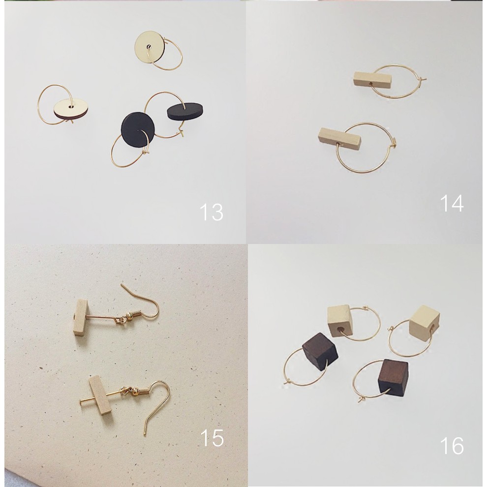 (4 แถม 1) De.tails Simple Earrings 13-22 I ต่างหู De.tails รุ่น Simple