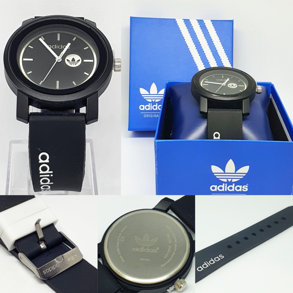 (ฟรีกล่อง)นาฬิกาแฟชั่น นาฬิกาข้อมือหญิง ระบบเข็ม หน้าปัดกลมadidasสำหรับผู้หญิง สายยาง ใส่ทำงาน ใส่ได