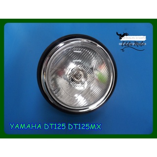 YAMAHA DT125 DT125MX HEADLIGHT with "BLACK" HEADLIGHT CASE  // ไฟหน้า พร้อม หน้ากาก กะโหลกไฟหน้า สีดำ