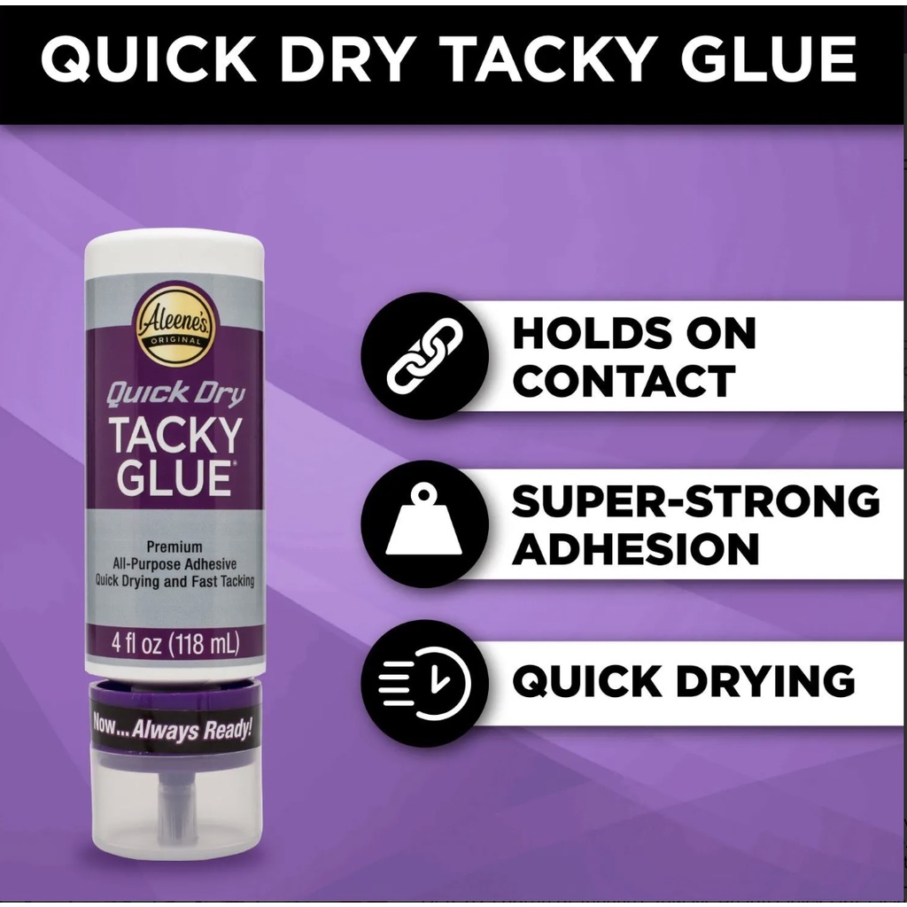 กาว สูตรแห้งเร็ซ Aleene's Always Ready Quick Dry Tacky Glue 4 fl. oz
