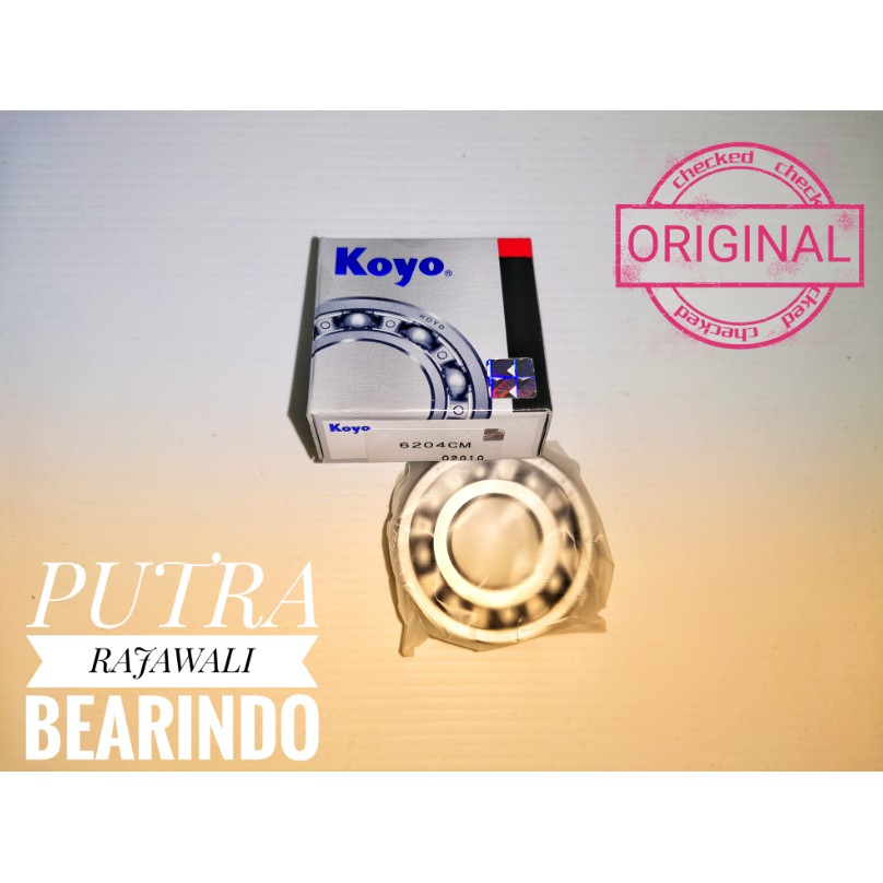 1 ชิ้น 6204 CM KOYO BEARING/LAVAR/LAKER/LAHER