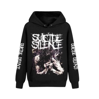 เสื้อกันหนาวลําลอง มีฮู้ด พิมพ์ลาย Suicide Silence Band Pollover Rock Nice Punk Heavy Metal Sudadera Rocker Series พลัสไซซ์ คุณภาพสูง แฟชั่นสําหรับผู้ชาย