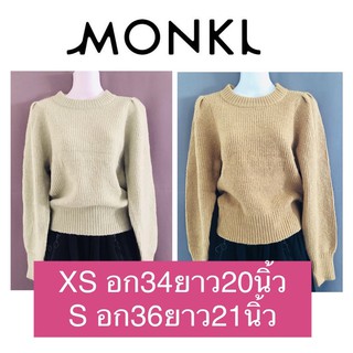 Monki เสื้อกันหนาว สเวตเตอร์ ไหมพรมขนนุ่มน่ารักมากๆ แบรนด์นำเข้า