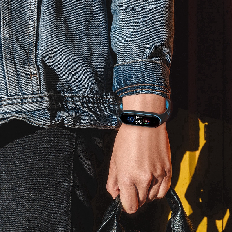 สายรัดซิลิโคนสำหรับ Xiaomi Mi Band 6 Miband 6NFC สายรัดข้อมืออัจฉริยะ สายซิลิโคน สายรัด mi band 5 5nfc ราคา ถูกที่สุด ดีลบีเคเค แกลเลอรีภาพที่ 3