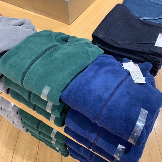 uniqlo 100% S M L XL XXL(ของผู้ชาย) แจ็คเก็ตผ้าฟลีซ ผ้าขนสั้น ขนทั้งตัวนิ่มนุ่มสบาย ไม่คัน กันหนาวอบอุ่น ของแท้💯💯จากช็อป