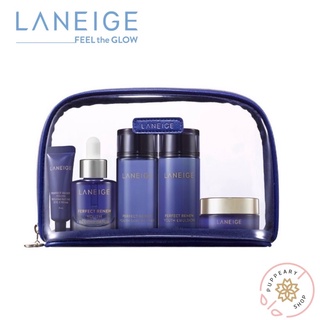 (แท้/พร้อมส่ง/ฉลากไทย) LANEIGE PERFECT RENEW YOUTH TRIAL SET ใหญ่ มีกระเป๋า (5ITEMS)