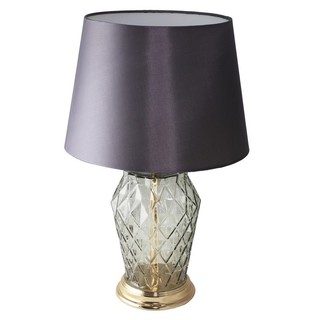 โคมไฟตั้งโต๊ะ ไฟตั้งโต๊ะ CARINI CONTEMPORARY MT5133C ผ้า สีเทา/ขาว โคมไฟ โคมไฟและหลอดไฟ TABLE LAMP CARINI CONTEMPORARY M