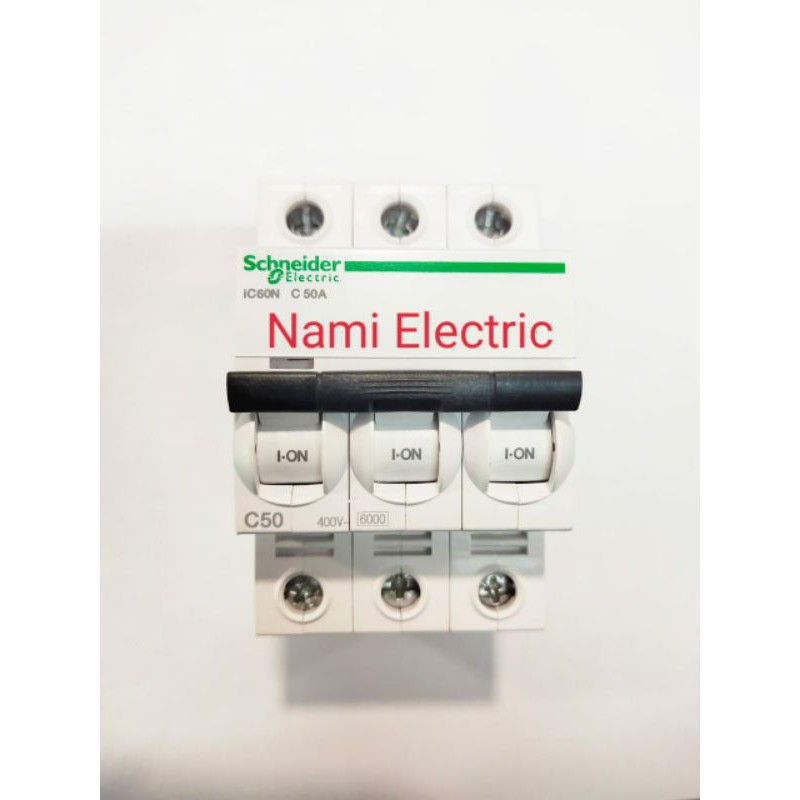 MCB Schneider IC60N 3P 50A 6kA A9F74350