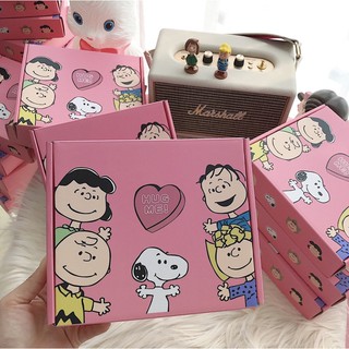 พร้อมส่ง Snoopy Pinkish Boxset 💖 แถมไฟ ครบชุด