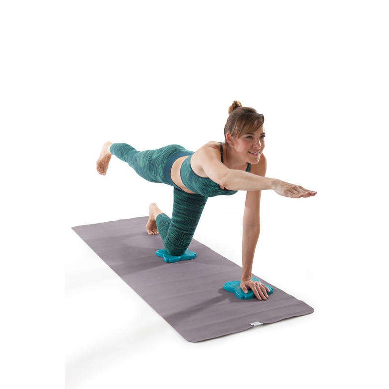 แผ่นรองหัวเข่าและข้อมือขณะเล่นโยคะ Yoga Knee, Elbow, Hand & Wrist Pad Foam Support Cushion Pilates
