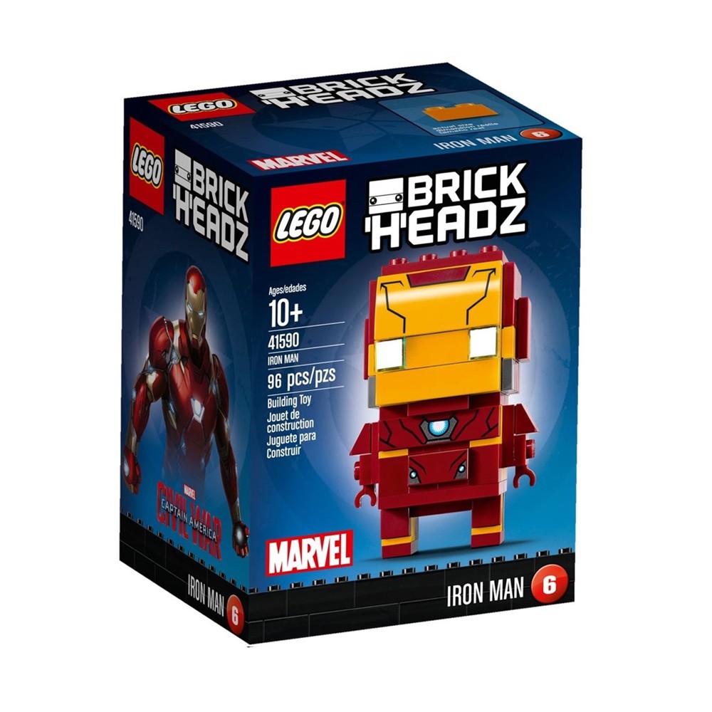 41590 : LEGO BrickHeadz Marvel Iron man (สินค้ากล่องไม่สวย)