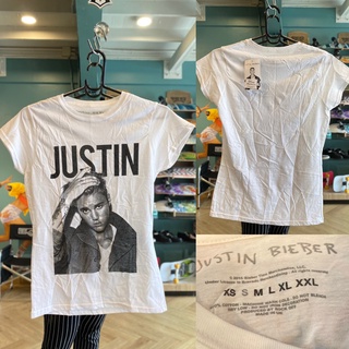 เสื้อวง justin bieber ของแท้100% ทรงผู้หญิง