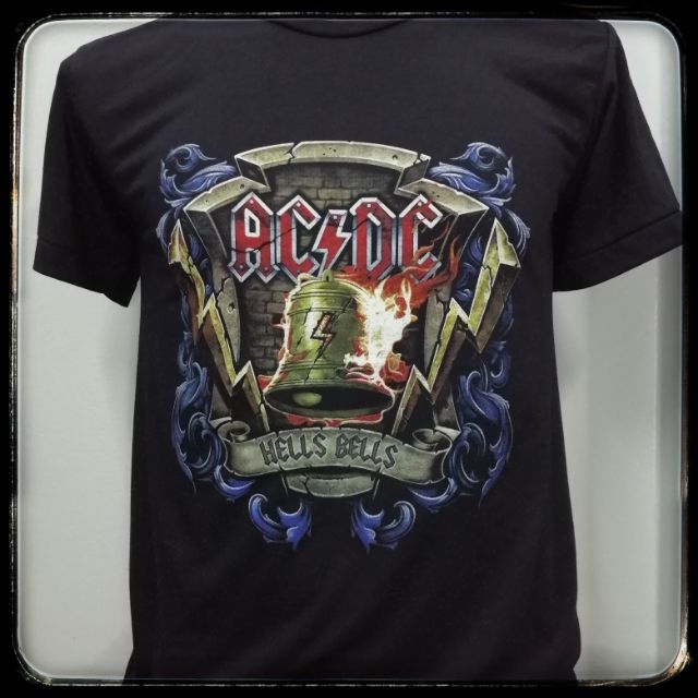 เสื้อวง Ac​ ​Dc​ ผ้าบางแนววินเทจ