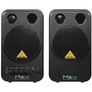 BEHRINGER MS16 ลำโพงมอนิเตอร์ 4 นิ้ว High-Performance, Active 16-Watt Personal Monitor System ราคาต่อคู่