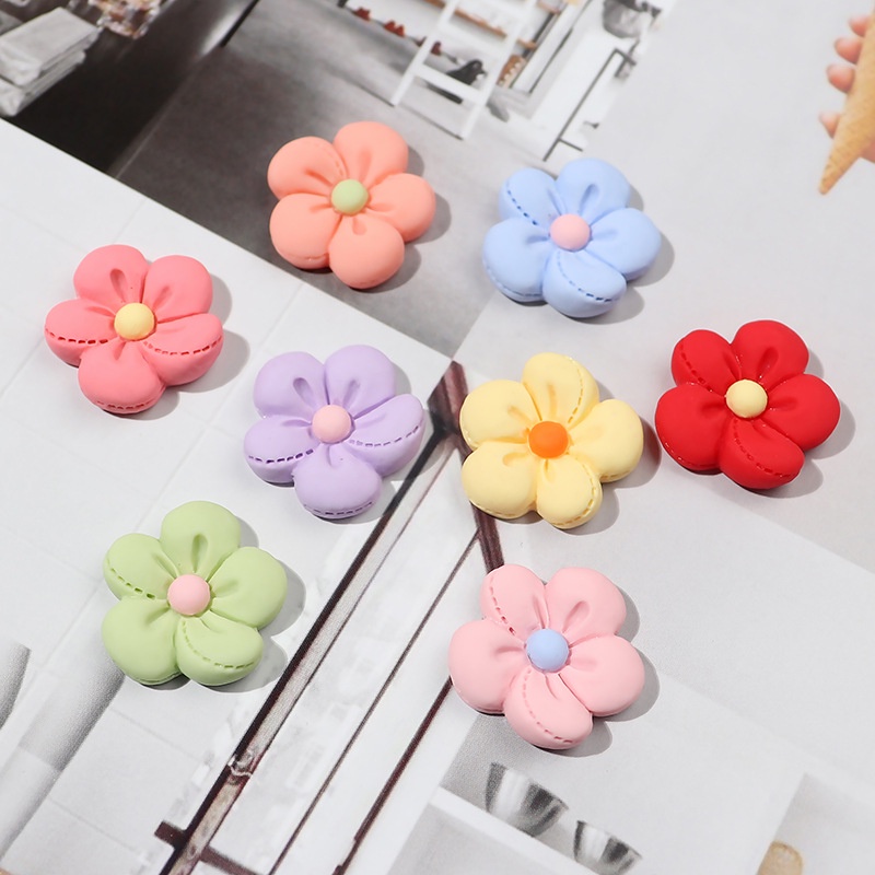 ดอกไม้หลากสี jibbitz crocs charms ตัวติดรองเท้า crocs รองเท้า การตกแต่งรองเท้าแบบ DIY การตกแต่งกระเป๋าชายหาด