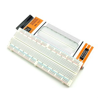 บอร์ดทดลอง Breadboard 830 holes MB-102